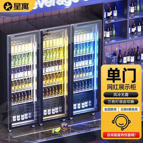 商用超市水果保鲜柜酒吧冰箱便利店啤酒展示柜 单门塑料门【无防雾】